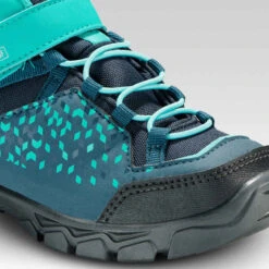 Quechua Chaussures Imperméables De Randonnée - MH120 MID Turquoises - Enfant 28 AU 34 -ProSportif Boutique chaussures impermeables de randonnee mh120 mid turquoises enfant 28 au 34 5