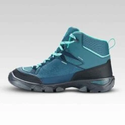 Quechua Chaussures Imperméables De Randonnée - MH120 MID Turquoises - Enfant 35 AU 38 -ProSportif Boutique chaussures impermeables de randonnee mh120 mid turquoises enfant 35 au 38 1