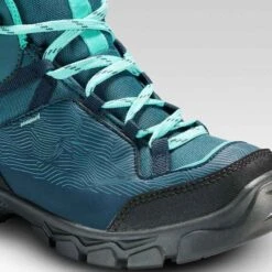 Quechua Chaussures Imperméables De Randonnée - MH120 MID Turquoises - Enfant 35 AU 38 -ProSportif Boutique chaussures impermeables de randonnee mh120 mid turquoises enfant 35 au 38 5