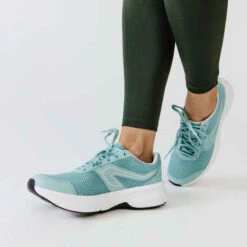 CHAUSSURES DE RUNNING FEMME KALENJI RUN CUSHION BLEU -ProSportif Boutique chaussures jogging cushion noir corail femme 8