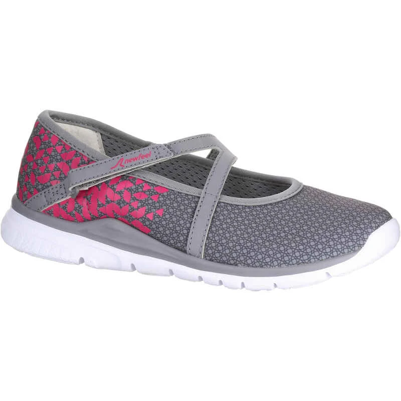 Chaussures Marche Enfant Ballerine Gris / Rose 3 Chaussures Marche Enfant Ballerine Gris / Rose