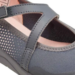 Ballerines à Scratch Enfant - PW 160 BR'EASY JR Grises Du 28 Au 39 -ProSportif Boutique chaussures marche fille pw 160 br easy gris slash corail 7