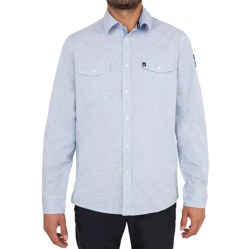 Tribord Chemise Bateau Homme SAILING 100 Bleu 4 Tribord Chemise Bateau Homme SAILING 100 Bleu â Image 2
