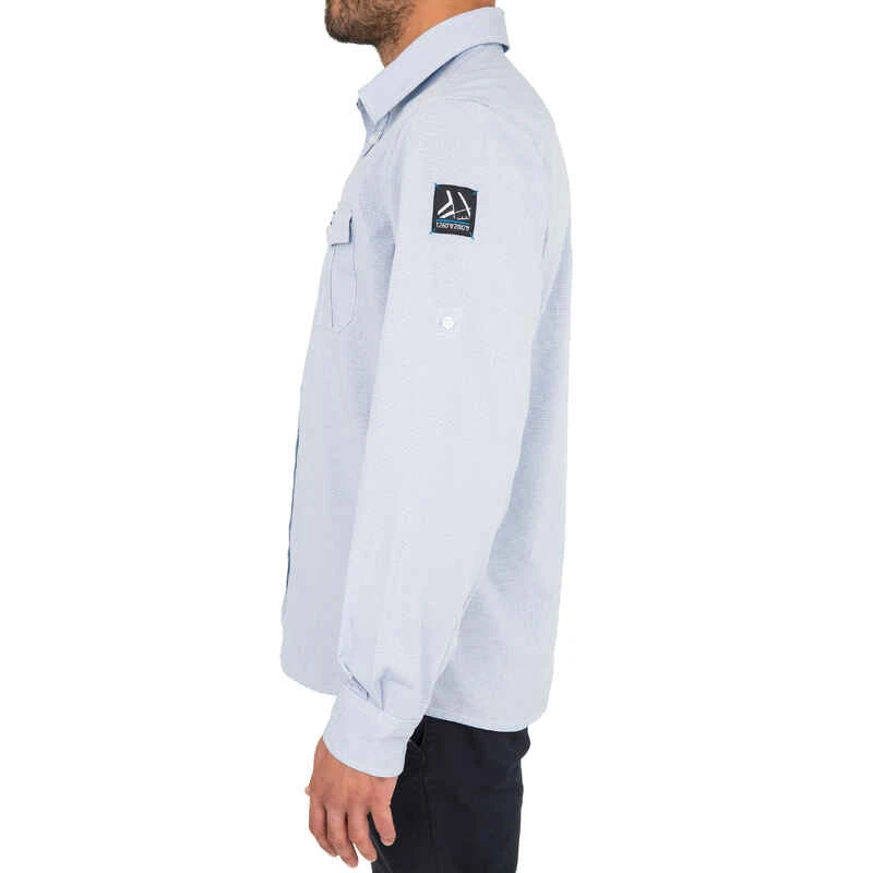 Tribord Chemise Bateau Homme SAILING 100 Bleu 5 Tribord Chemise Bateau Homme SAILING 100 Bleu â Image 3