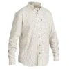 Chemise Chasse Coton Manches Longues Respirant Homme - 100 à Carreaux Blanc. -ProSportif Boutique chemise chasse coton manches longues respirant 100 a carreaux blanc