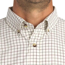 Chemise Chasse Coton Manches Longues Respirant Homme - 100 à Carreaux Blanc. 19 Chemise Chasse Coton Manches Longues Respirant Homme - 100 à Carreaux Blanc. -ProSportif Boutique chemise chasse coton manches longues respirant 100 a carreaux blanc 6