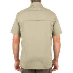 Chemise Manches Courtes Chasse 100 Vert Clair -ProSportif Boutique chemise manches courtes chasse 100 vert clair 4