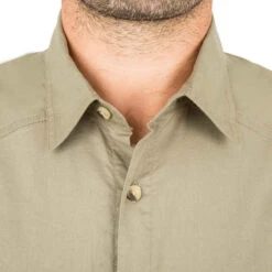 Chemise Manches Courtes Chasse 100 Vert Clair -ProSportif Boutique chemise manches courtes chasse 100 vert clair 7