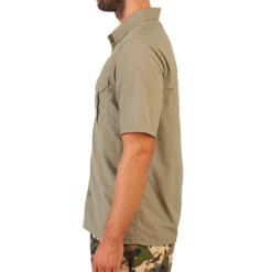 Chemise Manches Courtes Respirante Chasse Homme - SG100 Vert Clair -ProSportif Boutique chemise manches courtes respirante chasse homme sg100 vert clair 4