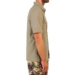Chemise Manches Courtes Respirante Chasse Homme - SG100 Vert Clair -ProSportif Boutique chemise manches courtes respirante chasse homme sg100 vert clair 6