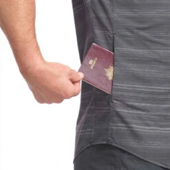 Chemise Manches Courtes TRAVEL100 Fresh Homme Rayée Gris 14 Chemise Manches Courtes TRAVEL100 Fresh Homme Rayée Gris -ProSportif Boutique chemise manches courtes travel100 fresh homme rayee gris 5