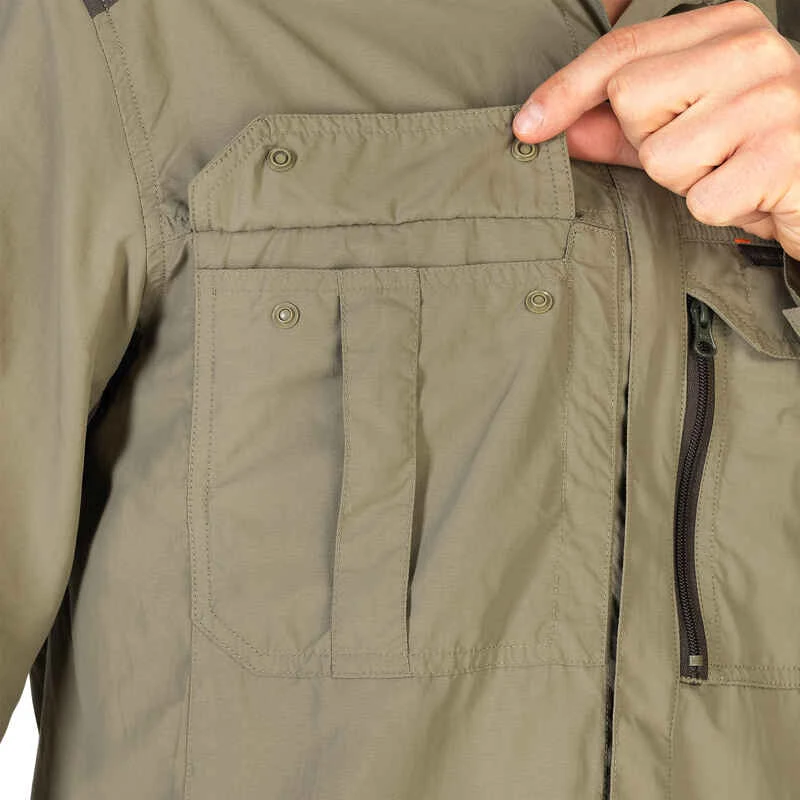 Chemise Manches Longues Légère Et Respirante Chasse Homme - 520 Kaki 16 Chemise Manches Longues Légère Et Respirante Chasse Homme - 520 Kaki – Image 14