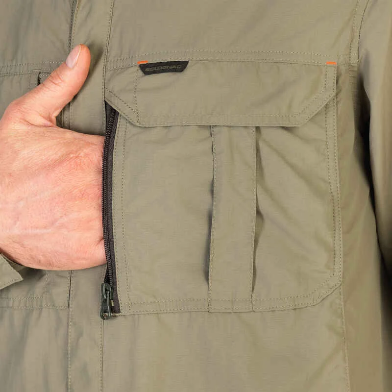 Chemise Manches Longues Légère Et Respirante Chasse Homme - 520 Kaki 17 Chemise Manches Longues Légère Et Respirante Chasse Homme - 520 Kaki – Image 15