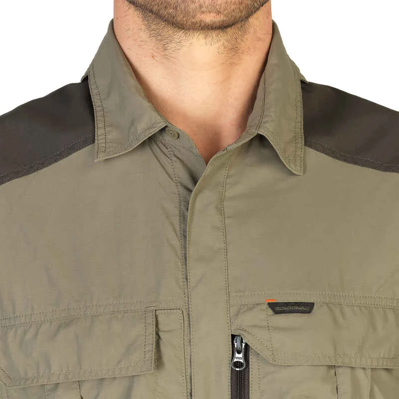 Chemise Manches Longues Légère Et Respirante Chasse Homme - 520 Kaki 18 Chemise Manches Longues Légère Et Respirante Chasse Homme - 520 Kaki – Image 16