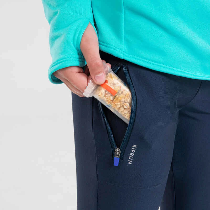 COLLANT DE RUNNING RESPIRANT ENFANT - KIPRUN DRY BLEU MARINE 5 COLLANT DE RUNNING RESPIRANT ENFANT - KIPRUN DRY BLEU MARINE – Image 3