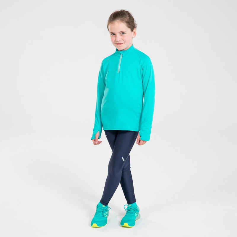 COLLANT DE RUNNING RESPIRANT ENFANT - KIPRUN DRY BLEU MARINE 6 COLLANT DE RUNNING RESPIRANT ENFANT - KIPRUN DRY BLEU MARINE – Image 4