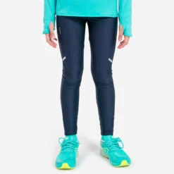 COLLANT DE RUNNING RESPIRANT ENFANT - KIPRUN DRY BLEU MARINE 15 COLLANT DE RUNNING RESPIRANT ENFANT - KIPRUN DRY BLEU MARINE -ProSportif Boutique collant enfant d athletisme at 100 degrade corail fluo 4