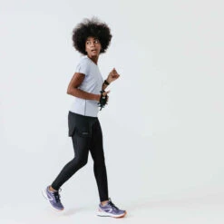 Kalenji Short Running Legging Intégré Femme - Dry + Noir -ProSportif Boutique collant short 2 en 1 running run dry noir femme 2