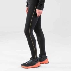 LEGGING DE TRAIL RUNNING LONG FEMME EMBOSS NOIR BRONZE -ProSportif Boutique collant trail running femme noir emboss 10