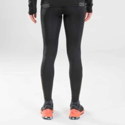 LEGGING DE TRAIL RUNNING LONG FEMME EMBOSS NOIR BRONZE -ProSportif Boutique collant trail running femme noir emboss 2