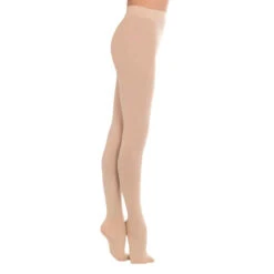 Collants De Danse Classique Avec Pieds Beige Fille