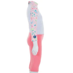 Combinaison De Natation Anti UV Bébé / Enfant Manches Longues Rose Imprimé -ProSportif Boutique combinaison de natation anti uv bebe slash enfant manches longues bleu imprime 4