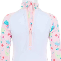 Combinaison De Natation Anti UV Bébé / Enfant Manches Longues Rose Imprimé -ProSportif Boutique combinaison de natation anti uv bebe slash enfant manches longues bleu imprime 5