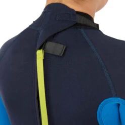 Combinaison Surf Enfant Néoprène 2/2mm 100 Back Zip Bleu Marine -ProSportif Boutique combinaison integrale 100 2slash2 junior navy 5