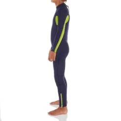 Combinaison SURF ENFANT Néoprène 4/3mm 100 Back Zip Bleu Vert -ProSportif Boutique combinaison integrale 100 4slash3 junior 5