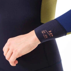 Combinaison SURF Femme Néoprène 3/2mm 500 Back Zip Bleu Marine -ProSportif Boutique combinaison integrale femme 3slash2 500 back zip 5