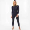 Combinaison SURF Femme Néoprène 2/2mm 100 Back Zip Bleu Marine -ProSportif Boutique combinaison surf 100 neoprene 2slash2 mm femme bleu marine back zip