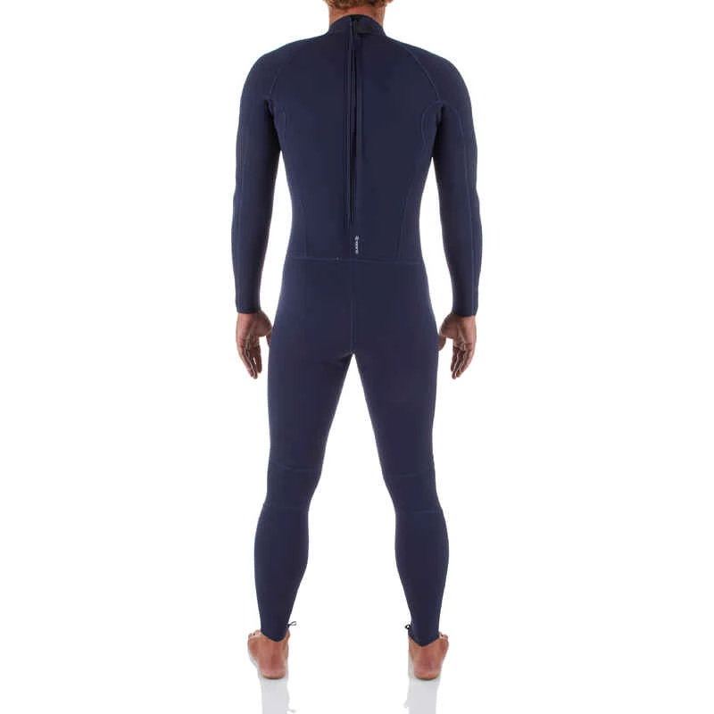 Combinaison SURF Homme Néoprène 2/2mm 100 Back Zip Bleu Marine 5 Combinaison SURF Homme Néoprène 2/2mm 100 Back Zip Bleu Marine – Image 3
