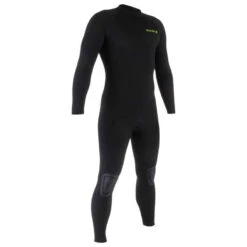 Combinaison SURF Homme Néoprène 4/3mm 100 Back Zip Noir