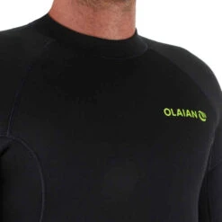 Combinaison SURF Homme Néoprène 4/3mm 100 Back Zip Noir -ProSportif Boutique combinaison surf 100 neoprene 4slash3 mm homme noire 5