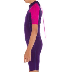 Combinaison Surf Shorty 100 Néoprène 1,5mm Enfant Violet Rose 15 Combinaison Surf Shorty 100 Néoprène 1,5mm Enfant Violet Rose -ProSportif Boutique combinaison surf shorty 100 neoprene 15mm enfant bleu bleu 5