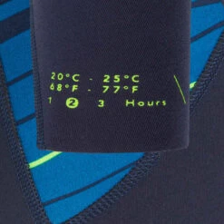 SHORTY 500 JUNIOR BOY -ProSportif Boutique combinaison surf shorty 500 stretch neoprene 2mm enfant bleu marine jaune 5