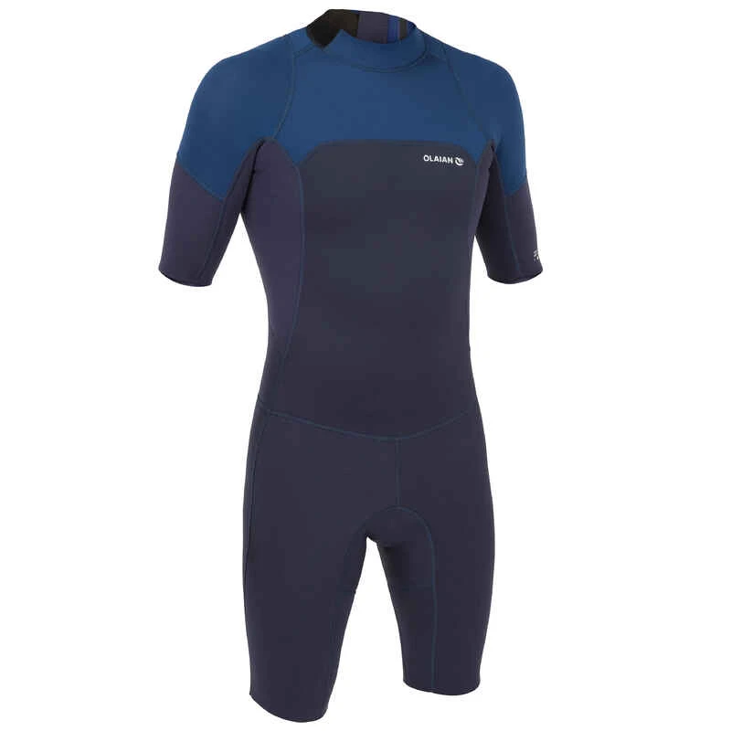 Combinaison Surf Shorty Homme Néoprène Manches Courtes 500 Bleu 3 Combinaison Surf Shorty Homme Néoprène Manches Courtes 500 Bleu