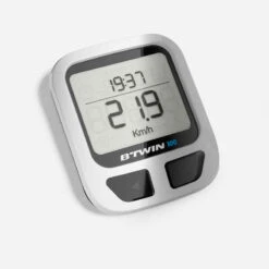 COMPTEUR VÉLO B'TWIN 100 NOIR - AVEC FIL