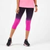 CORSAIRE RUNNING FEMME RESPIRANT KIPRUN CARE NOIR ROSE -ProSportif Boutique corsaire running femme respirant kiprun care noir corail clair
