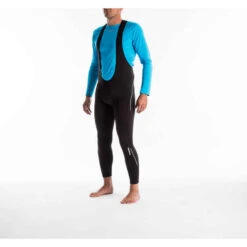 BTWIN CUISSARD LONG AVEC BRETELLES HIVER VELO ROUTE CYCLOTOURISME 100 NOIR -ProSportif Boutique cuissard long avec bretelles hiver velo route cyclotourisme 100 noir 3