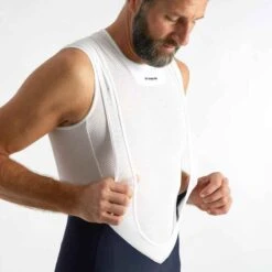 CUISSARD VELO ROUTE A BRETELLES HOMME CYCLOTOURISME RC100 MARINE -ProSportif Boutique cuissard velo route a bretelles homme cyclotourisme rc100 marine 4