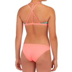 CULOTTE DE MAILLOT DE BAIN SURF FILLE CORAIL MAEVA 500 -ProSportif Boutique culotte de maillot de bain surf fille menthe maeva 500 4