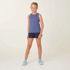 Decathlon Débardeur Coton Fille - 500 Bleu 11 Decathlon Débardeur Coton Fille - 500 Bleu -ProSportif Boutique debardeur coton fille 500 bleu 4