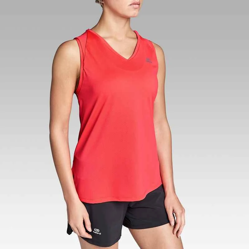 Kalenji Débardeur Respirant Running Femme - Dry Corail Fluo 4 Kalenji Débardeur Respirant Running Femme - Dry Corail Fluo – Image 2