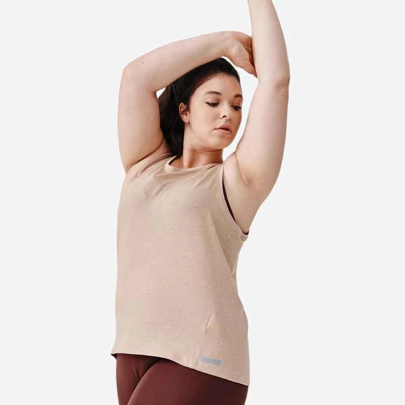 Kalenji Débardeur Respirant Running Femme - Soft Beige 3 Kalenji Débardeur Respirant Running Femme - Soft Beige