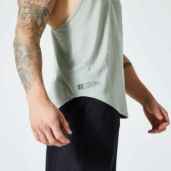 Débardeur Stringer Musculation Kaki Clair 10 Débardeur Stringer Musculation Kaki Clair -ProSportif Boutique debardeur stringer musculation noir 3