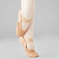 Demi-pointes Danse Classique Bi-semelles En Cuir Souple Beige Tailles 28-40 -ProSportif Boutique demi pointes danse classique bi semelles en cuir souple beige tailles 28 40 3
