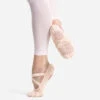 Demi-pointes Danse Classique Bi-semelles En Toile Stretch Saumon Tailles 28-40 -ProSportif Boutique demi pointes danse classique bi semelles en toile stretch saumon tailles 28 40