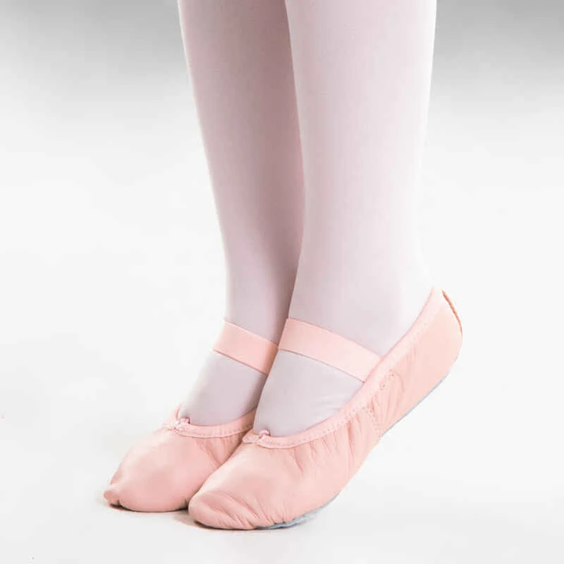 Demi-pointes Danse Classique Cuir Semelle Entière Rose Avec Lien Tailles 25-40 6 Demi-pointes Danse Classique Cuir Semelle Entière Rose Avec Lien Tailles 25-40 – Image 4