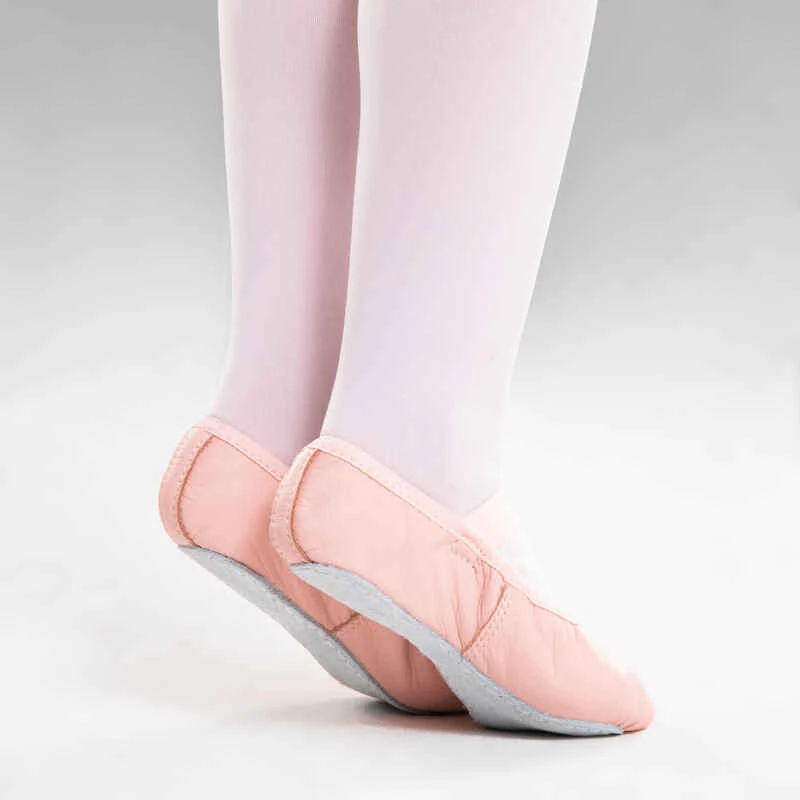 Demi-pointes Danse Classique Cuir Semelle Entière Rose Avec Lien Tailles 25-40 7 Demi-pointes Danse Classique Cuir Semelle Entière Rose Avec Lien Tailles 25-40 – Image 5
